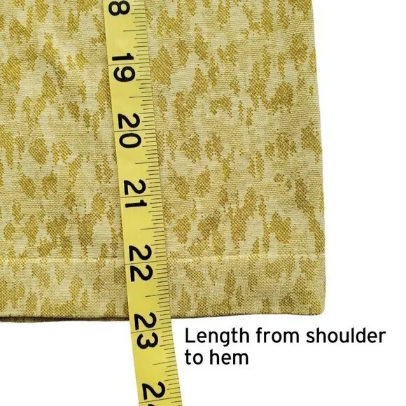 ATHLETA Momentum Allure Lemon Lime Animal Print Tee XXS - Picture 11 of 14